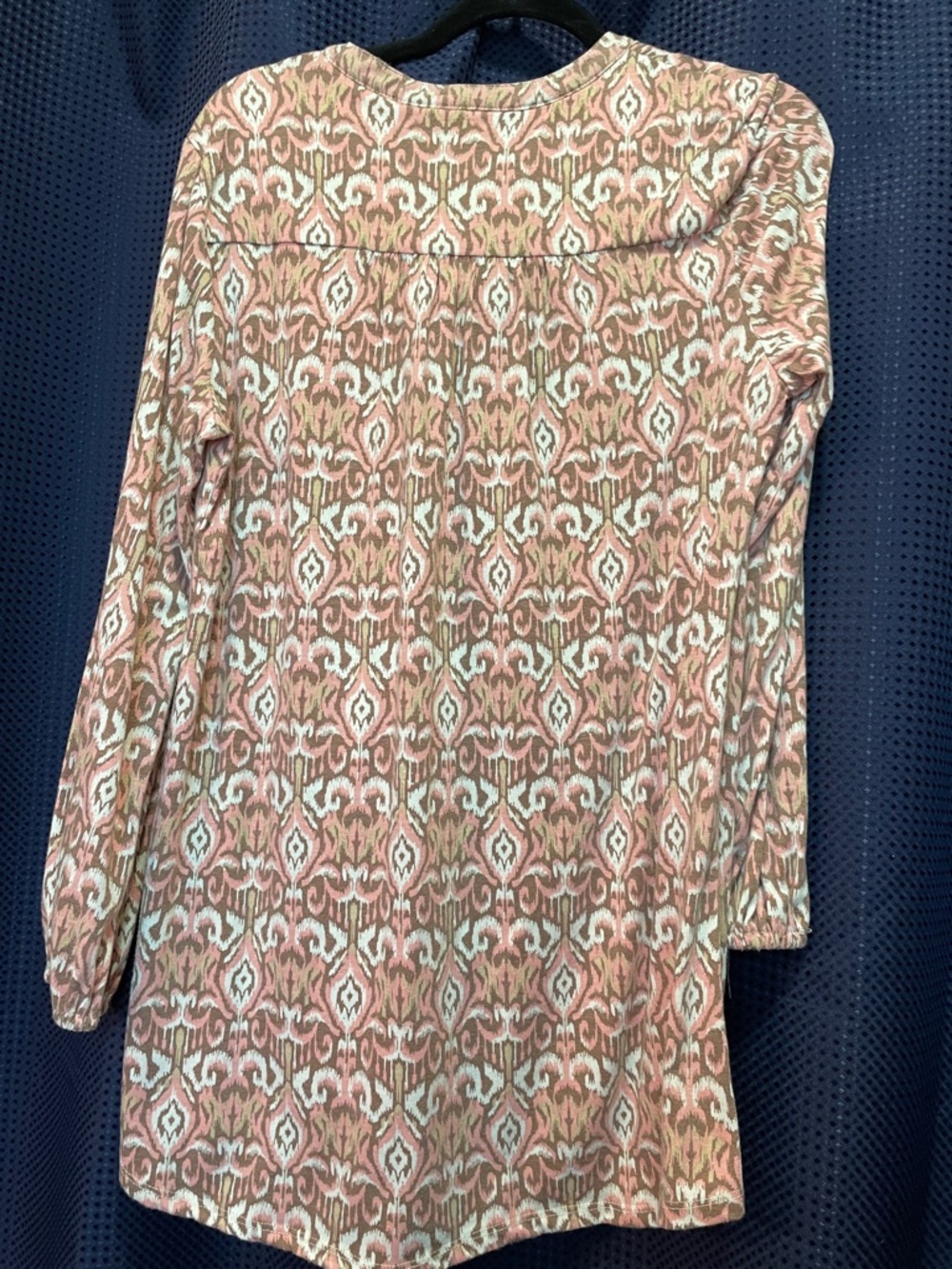 Wonderly Pink Cream Patterned Long Sleeve Blouse - Picture 7 of 15